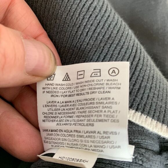 Nike Grey/White Trim V-Neck Golf Sweater Sz L - Picture 5 of 5